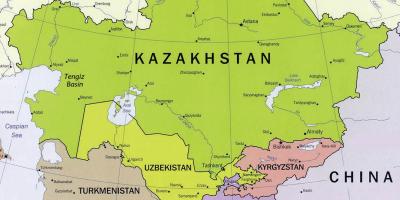 מפה של tengiz קזחסטן