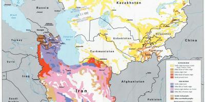 מפה של קזחסטן דת