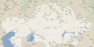 מפה של קזחסטן הכביש